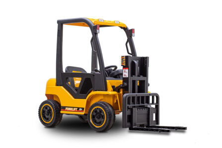 Kids ride on forklif