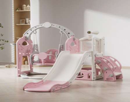 CloudPlay Deluxe 4-in-1 Slide & Swing Climbing Set